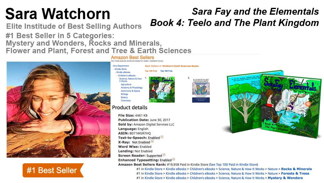 Sara Watchorn Hits #1 Amazon Best-Seller List with “Sara Fay and the Elementals Book 4: Teelo and The Plant Kingdom”