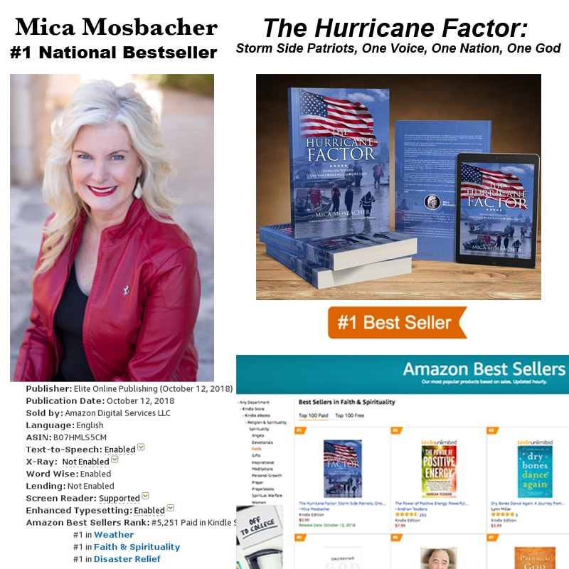 Mica Mosbacher Hits #1 Bestseller with Her Book “The Hurricane Factor”