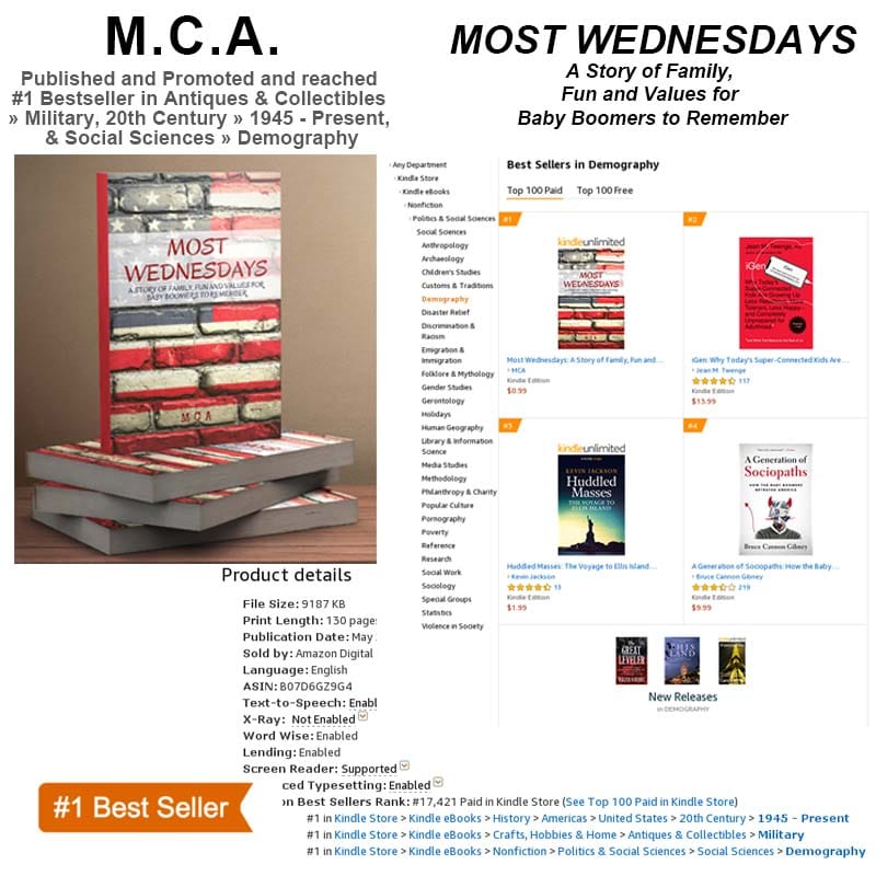 New #1 National Bestselling Book – Most Wednesdays