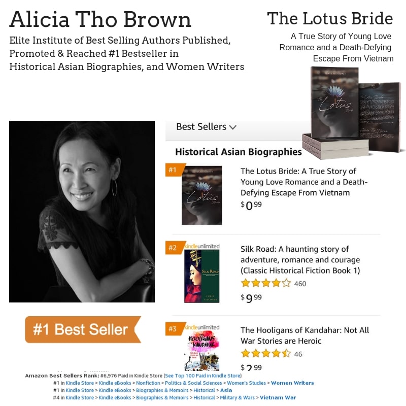 Author Alicia Tho Brown Hits #1 Bestseller on Amazon
