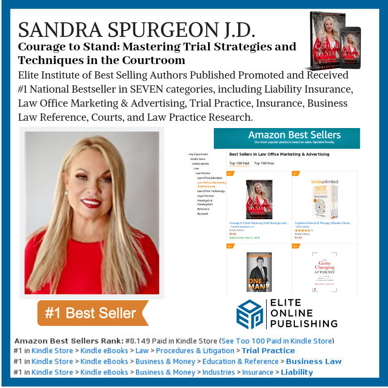 Author Sandra Spurgeon J.D. Hits #1 Bestseller with Courage to Stand