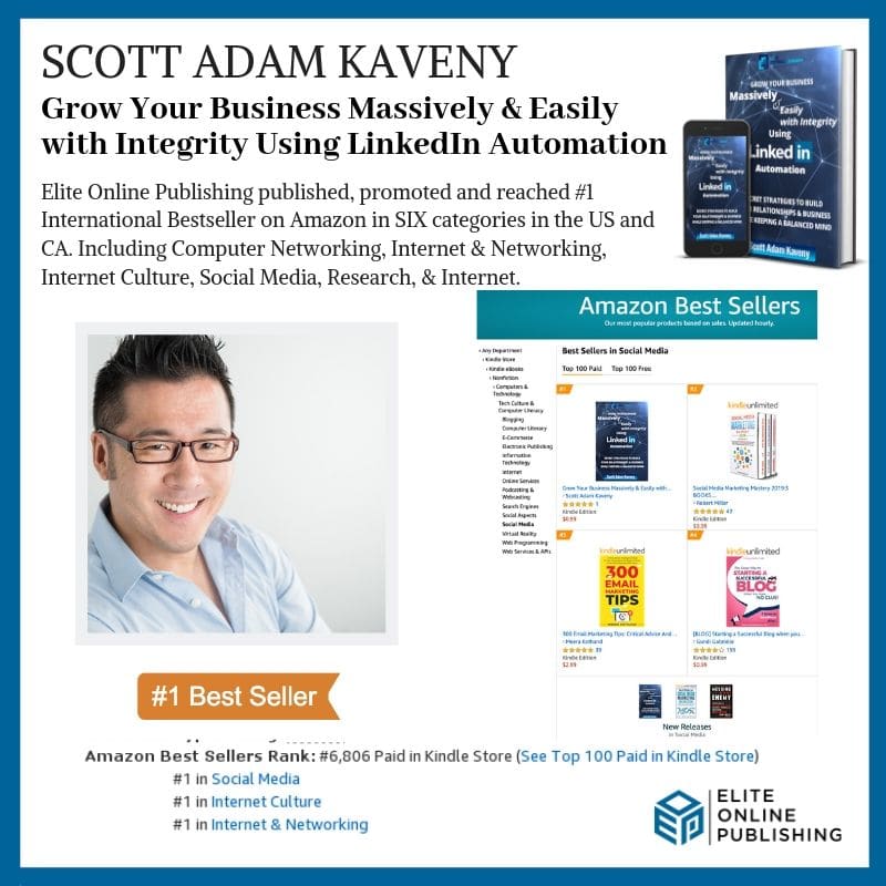 New #1 International Bestselling Author Scott Adam Kaveny
