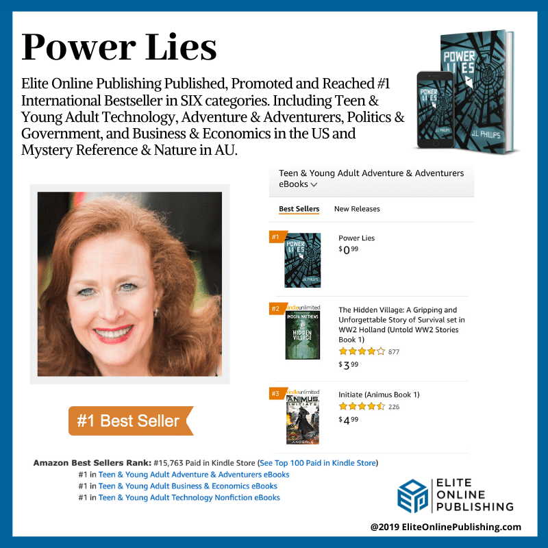 Author J.L. Phillips Hits #1 International Bestseller With New Book “Power Lies”