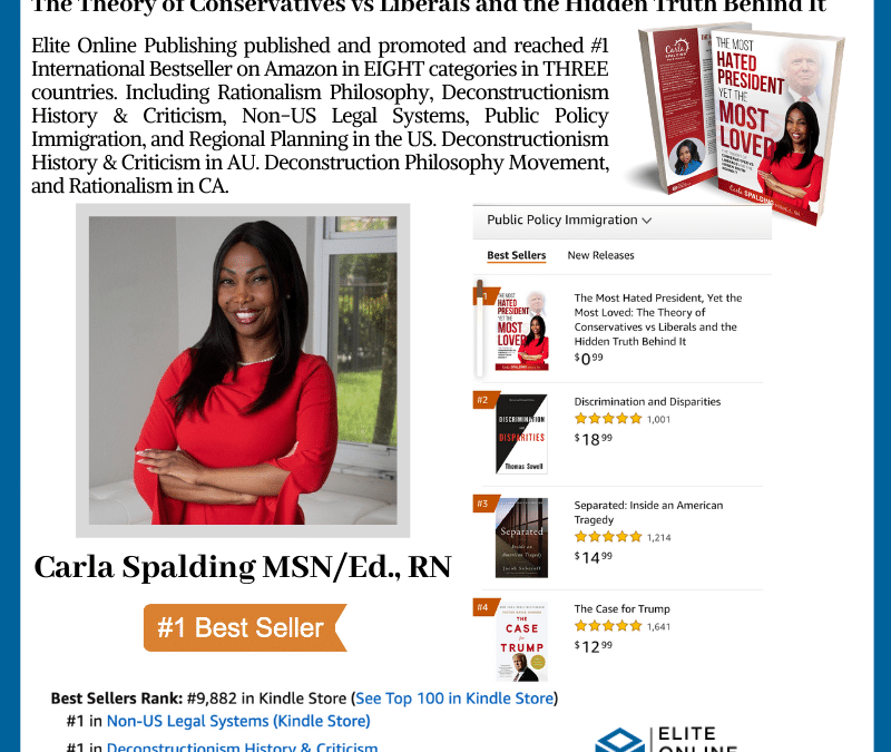 Author Carla Spalding MSN/Ed., RN is a #1 International Bestseller