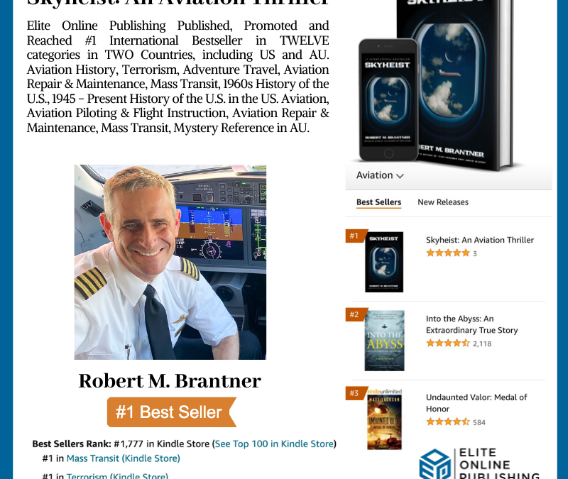 #1 International Bestselling Author Robert M. Brantner Hits International Bestseller